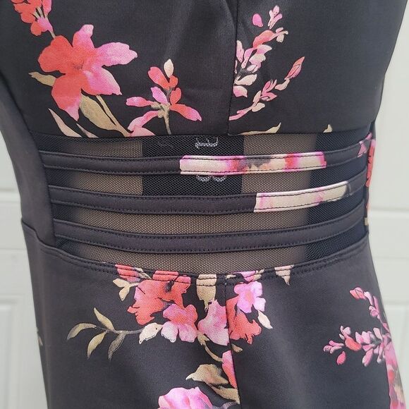 BRAND NEW ALEXA B ROUND NECKLINE SLEEVELESS SHEATH FLORAL EMBROIDERED DRESS - Picture 12 of 13